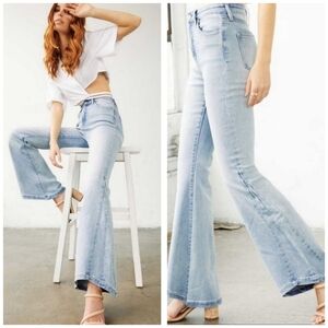 KANCAN Light Wash High Rise Flare Jeans